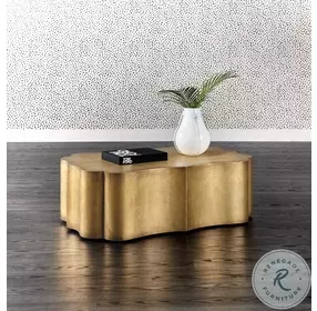 Melange Gold Tevis Bluff Cocktail Table