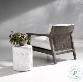 Coquille White Accent Table