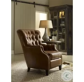 Hamrick Dark Walnut Club Chair