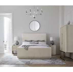 Modern Mood Diamond Queen Upholstered Panel Bed
