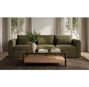 Beth Brown Rectangular Glass Top Coffee Table