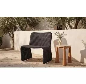 Ella Charcoal Outdoor Accent Chair