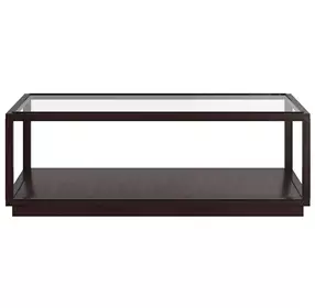 Glaze Cola Rectangular Glass Top Occassional Table Set