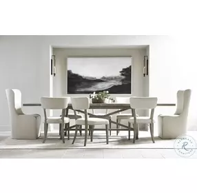 Albion Pewter 124" Extendable Dining Table