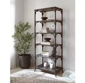 Havenwood Maraschino Cherry Pole Rattan Bookcase