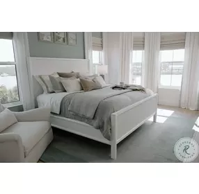 Harbor Point Reed White King Panel Bed