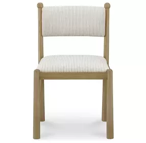 Villetta Gray and White Upholstered Dining Chair Set of 2