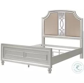 Reflections Silver And Natural Panel Bedroom Set