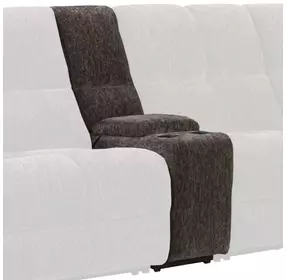 Bronco Plush Umber Entertainment Console with USB Charging