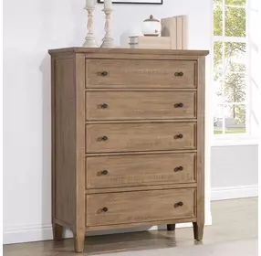 Riverdale Brown 5 Drawer Chest