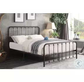 Larkspur Dark Bronze Queen Metal Panel Bed