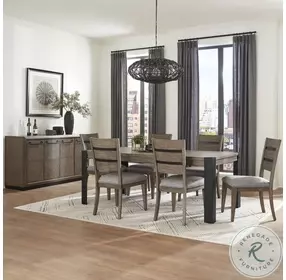 Woodland View Smoked Arabica 78" Rectangular Dining Table