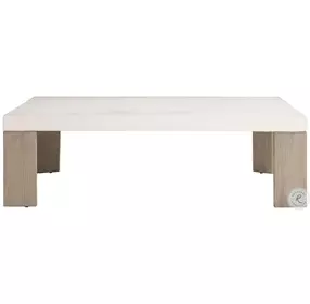 Lorenzo Vintage Cream And Flint Square Cocktail Table