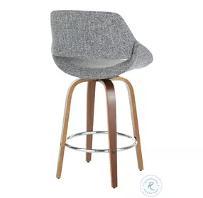 Fabrizzi Grey Noise Counter Height Stool Set Of 2