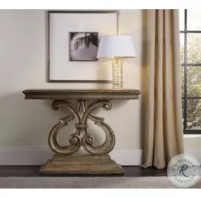 Fusion Light Caramel Console Table