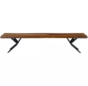 Rosewood Natural Sheesham 90" Dining Bench