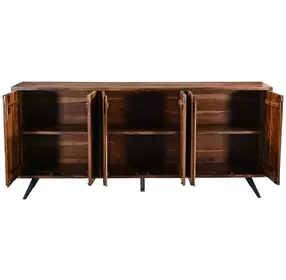 Rosewood Natural Sheesham 6 Door Sideboard
