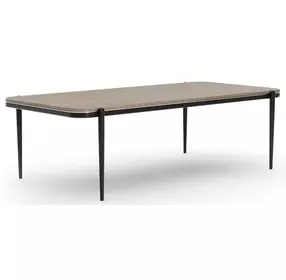 Madera Chocolate Koto Matte and Modern Walnut 95" Rectangular Dining Table