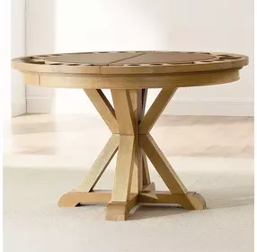 Rylie Natural 48" Round Game Top Dining Table