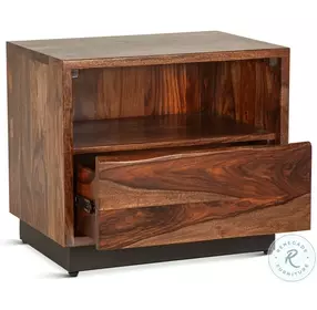 Elliston Natural Live Edge 26" Nightstand
