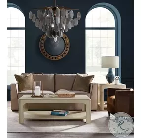 Auburn Grove Flax Raffia Rectangle Cocktail Table