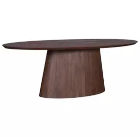 Calabasas Toffee Nut 86" Oval Dining Table
