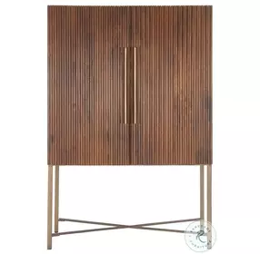 Manhattan Honey Brown Bar Cabinet