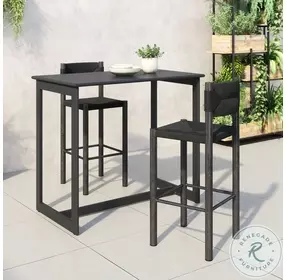 Iska Black Bar Stool Set Of 2