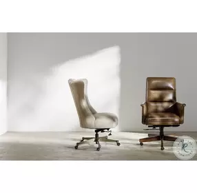 Selwood Nature Warm Brown Leather Swivel Tilt Executive Chair