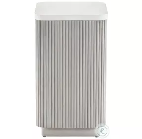 Colonnade Faux Stone And Neutral Tone Accent Table