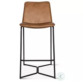 Brisbane Hand Washed Taupe Leather Counter Height Stool Set Of 2