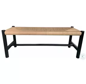 Hawthorn Black Small Bench