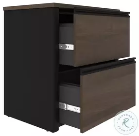 Connexion Antigua And Black 31" Lateral File Cabinet