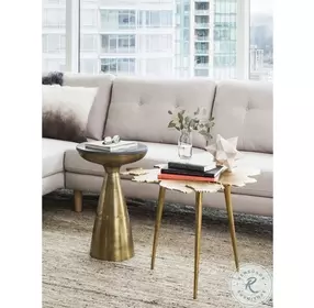 Amoeba Gold Side Table