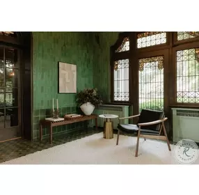 France White And Gold Accent Table