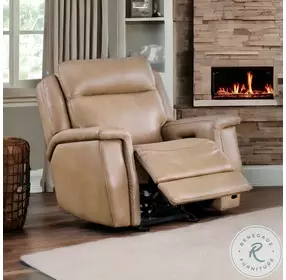FinesseCraft Saddle Power Glider Recliner with Power Headrest And Footrest