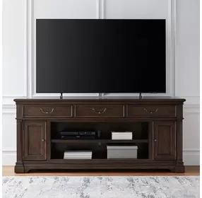 909724 Satin Cherry 84" TV Stand