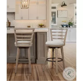 Meadowbrook Brown Swivel Bar Stool