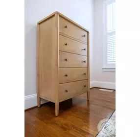Maplewood Warm Maple 5 Drawer Chest