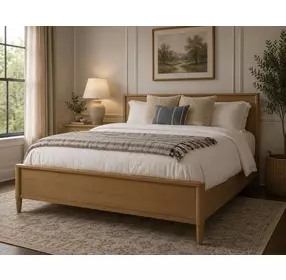 Maplewood Warm Maple King Low Profile Platform Bed