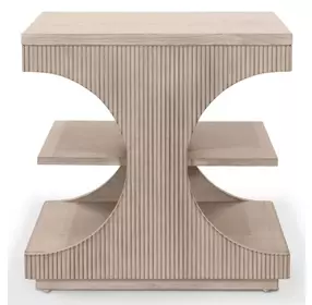 Manhattan Valley Dusty Rose Rectangular End Table