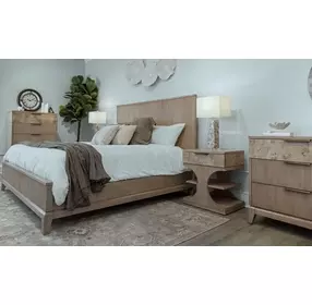 Manhattan Valley Dusty Rose 1 Drawer Nightstand