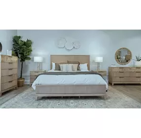 Manhattan Valley Dusty Rose Queen Panel Bed
