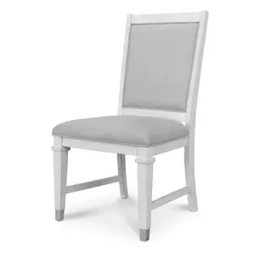 Point Breeze Gray Performance Fabric Upholstered Side Chair Set of 2