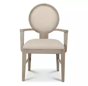 Manhattan Valley Dusty Rose and Neutral Performance Fabric Upholstered Arm Chair Set of 2