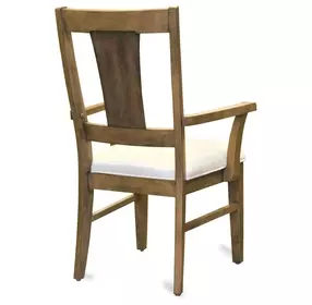 Sun Haven Cream Performance Fabric Upholstered Arm Chair Set of 2