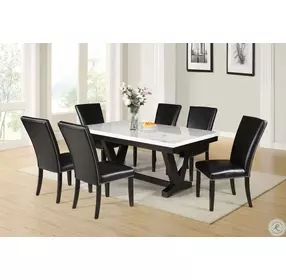 Finley Black Leatherette Side Chair Set Of 2