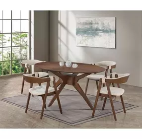 Ebikon Walnut 71" Oval Dining Table