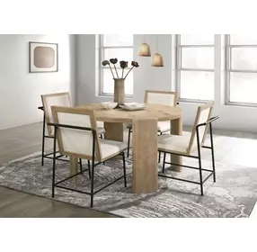 Edenbridge Oak 47" Round Dining Table