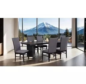 Easingwold Black 95" Extendable Rectangular Dining Table